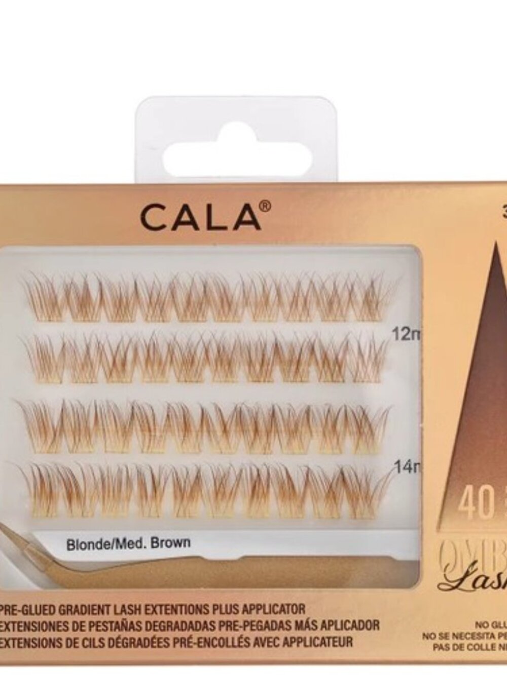 Cala 35321 Ombré Lash Clusters : Blonde/Medium Brown New